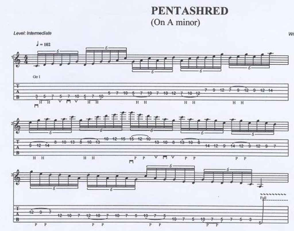 a sheet music with notes